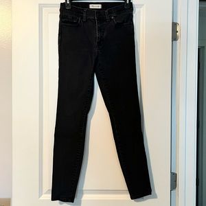 Black madewell skinny jean; great condition